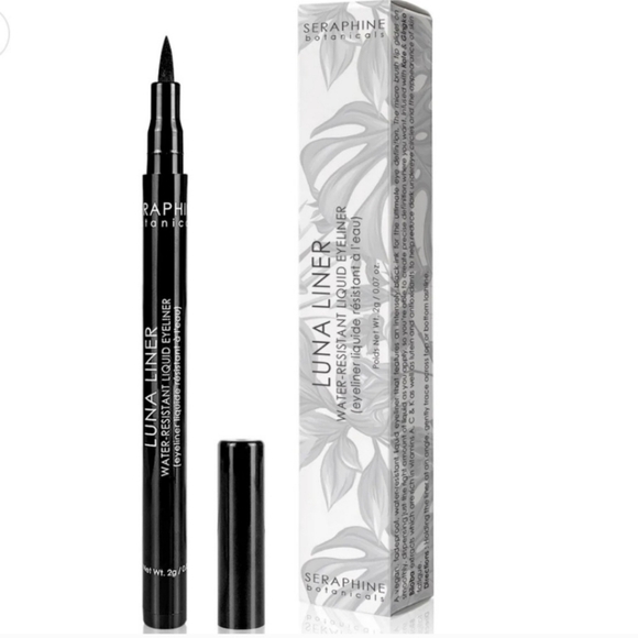 NIB Luna Liner Water Resistant Liquid Eyeliner in Black - Seraphine Botanicals - Picture 1 of 6